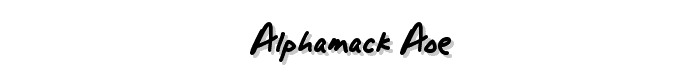 AlphaMack AOE font